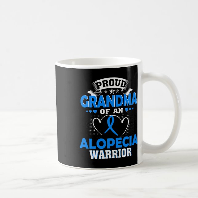 Grandma Of An Alopecia Warrior  Coffee Mug (Right)