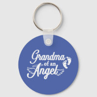Grandma of an Angel Keychain
