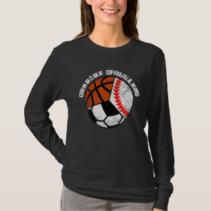 Grandma Of Ballers Baseball Soccer Basketball Gr T-Shirt