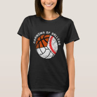 Grandma Of Ballers Fun Baseball Volleyball Basketb