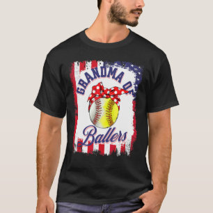 Grandma Of Ballers Great Baseball Softball For Gr T-Shirt