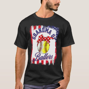 Grandma Of Ballers Great Baseball Softball For Gra T-Shirt