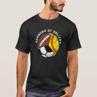 Grandma Of Ballers Softball Soccer Football Grand