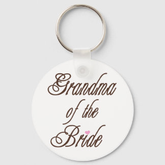 Grandma of Bride Classy Browns Keychain
