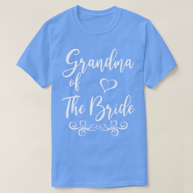 Grandma of Bride & Groom Wedding Matching  T-Shirt (Design Front)