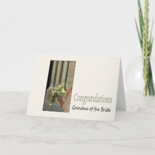 grandma of bride wedding Congratuations Card