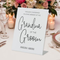 Grandma of Groom Memorial Reserved Chair Wedding