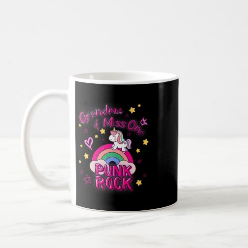 Grandma Of Ms Onederful Party Rainbow Unicorn 1st  Coffee Mug