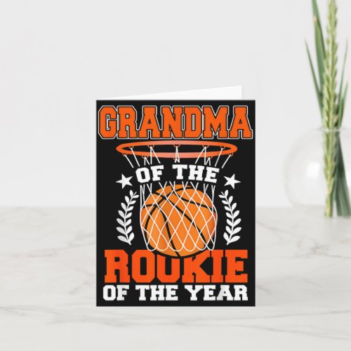 Grandma Of Rookie 1st Basball Bday Theme Matching Card