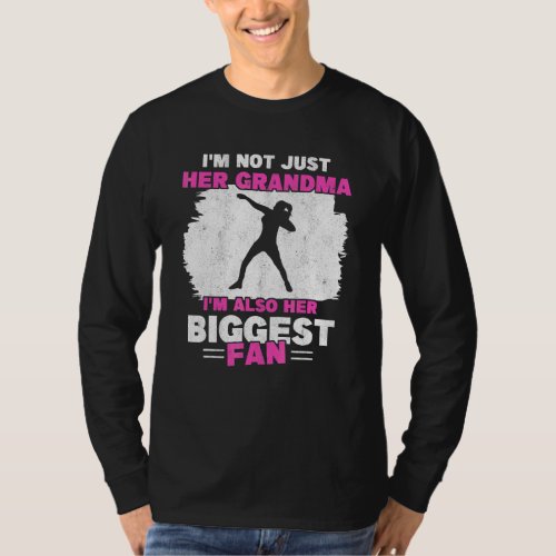 Grandma Of Shot Putter Fan Thrower Track And Field T_Shirt