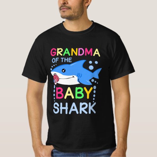 Grandma Of The Baby Shark Family Matching Outfit T_Shirt