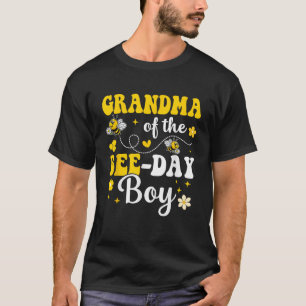 Grandma of The Bee Day Boy Birthday Party Matching T-Shirt