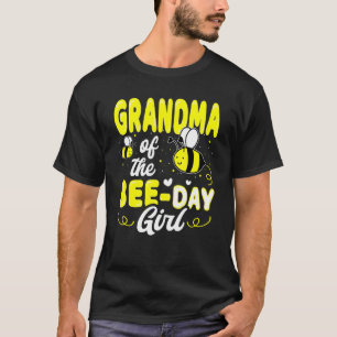 Grandma Of The Bee Day Girl Hive Party Matching Bi T-Shirt