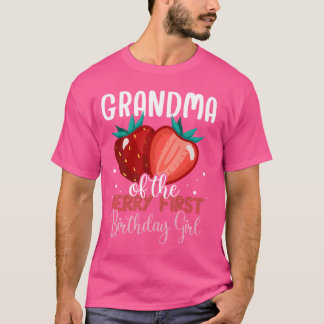 Grandma of The Berry First Birthday Girl Family Ma T-Shirt