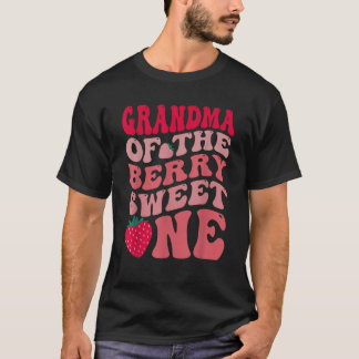 Grandma Of The Berry Sweet One Strawberry First Bi T-Shirt