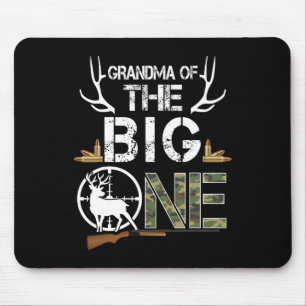 Grandma Of The Big One Birthday Boy Deer Hunter Ca Mouse Pad