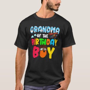 Grandma Of The Birthday Boy Airplane Helicopter T-Shirt