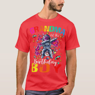 Grandma Of The Birthday Boy Astronaut Boy Space Th T-Shirt