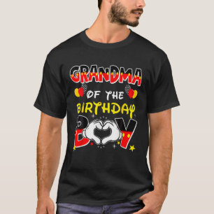 Grandma Of The Birthday Boy Family Party Decor Mat T-Shirt