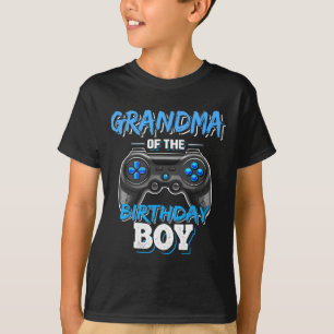 Grandma Of The Birthday Boy Matching Video Game Bi T-Shirt