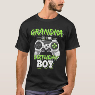 Grandma Of The Birthday Boy Matching Video Game Bi T-Shirt