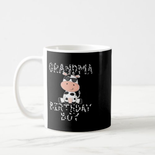 Grandma Of The Birthday Boy Milk Cow Farm Animals  Coffee Mug