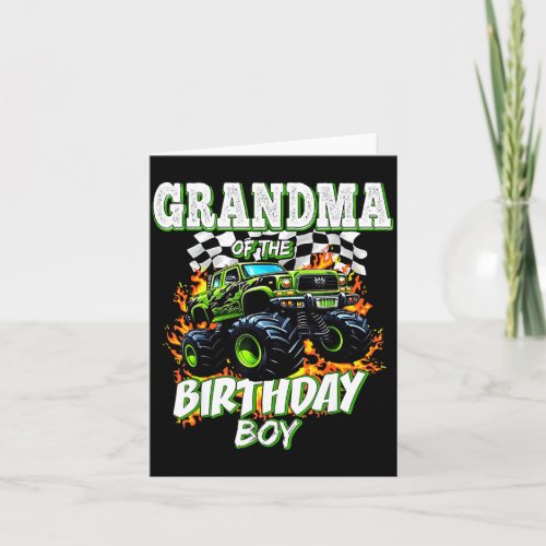Grandma Of The Birthday Boy Monster Truck Birthday