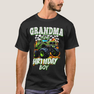 Grandma Of The Birthday Boy Monster Truck Birthday T-Shirt