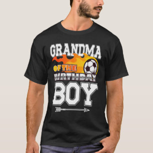 Grandma of The Birthday Boy Soccer Sport Matching T-Shirt