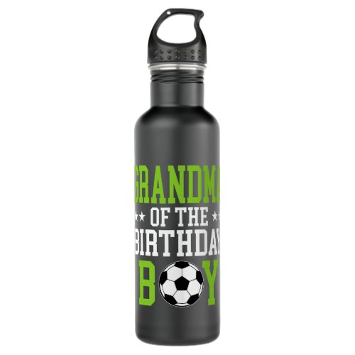 Grandma of The Birthday Boy Space Astronaut Birthd Stainless Steel Water Bottle