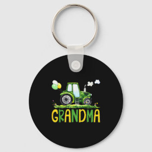 Grandma Of The Birthday Boy Tractor Farm Truck Mat Keychain