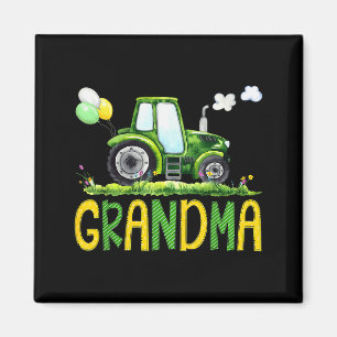 Grandma Of The Birthday Boy Tractor Farm Truck Mat Magnet