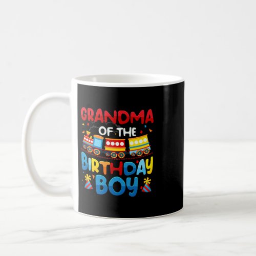 Grandma Of The Birthday Boy Train Family Party Dec Coffee Mug