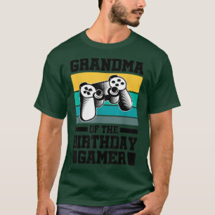 Grandma Of The Birthday Gamer Video Games Conole G T-Shirt