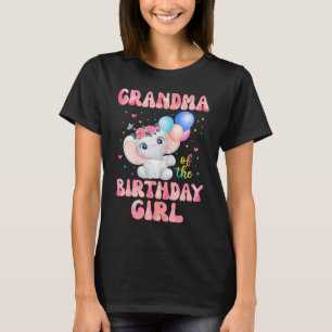 Grandma of The Birthday Girl Elephant Gigi Mimi 1 T-Shirt