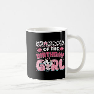 Grandma Of The Birthday Girl Farm Cow Grandma Birt Coffee Mug