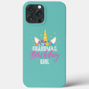 Grandma Of The Birthday Girl Grandma Gift Unicorn iPhone 13 Pro Max Case