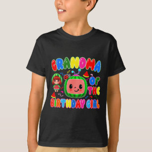 Grandma Of The Birthday Girl Melon Family Matching T-Shirt