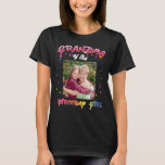 Grandma of the Birthday Girl Personalized Birthday T-Shirt<br><div class="desc">Make your granddaughter's birthday even more special with our customizable "Grandma of the Birthday Girl" TRXT design! This eye-catching design can be printed on a variety of high-quality POD products, including t-shirts, phone cases, and mugs. Featuring a bold and colorful design, this birthday gift is the perfect way to show...</div>