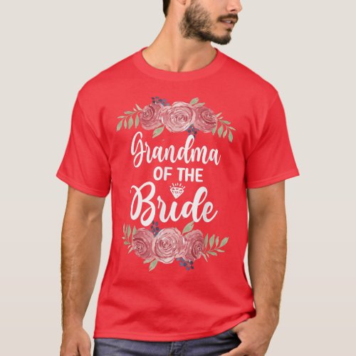 Grandma Of The Bride Bridal Shower Wedding Party  T_Shirt