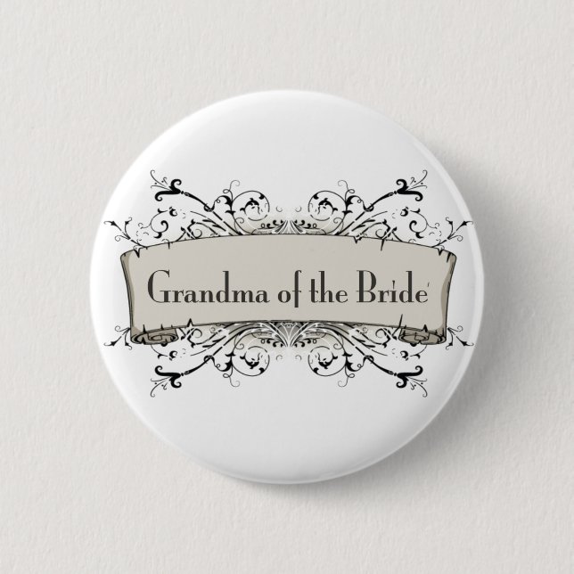 *Grandma Of The Bride Button (Front)