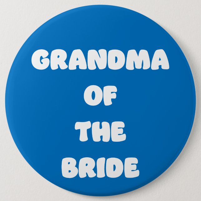 Grandma of the Bride Button (Front)