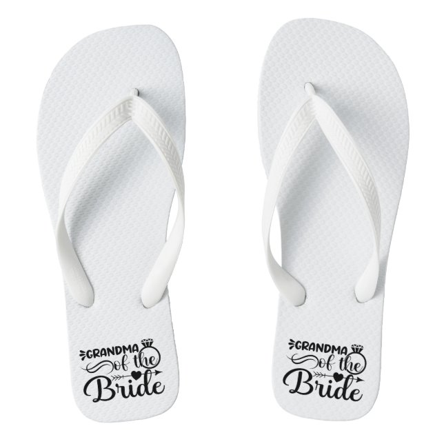 Grandma of the Bride Flip Flops (Footbed)