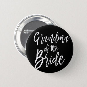 Grandma of the Bride   Script Style Wedding Button
