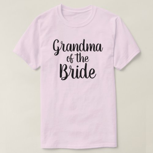 Grandma of the Bride T_Shirt