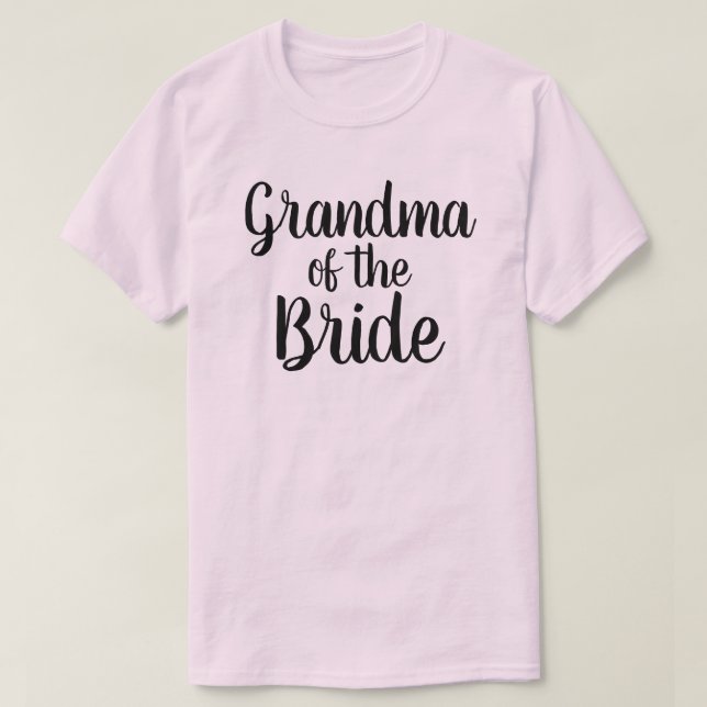 Grandma of the Bride T-Shirt (Design Front)