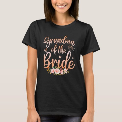 Grandma Of The Bride   Wedding Shower   Women T_Shirt