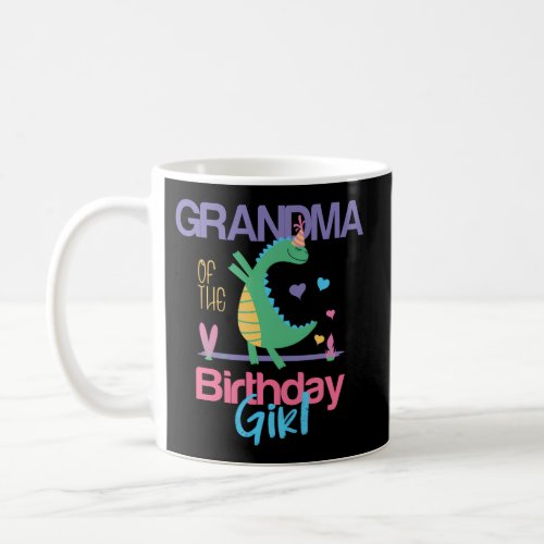 Grandma Of The Dinosaur Theme Family Coffee Mug
