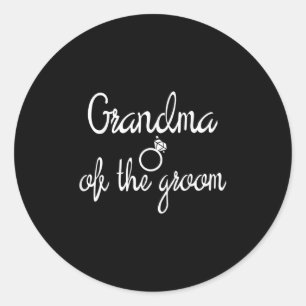 Grandma Of The Groom Bachelor Party Bridesmaid Bri Classic Round Sticker