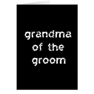 Grandma of the Groom Cards